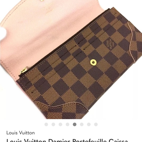 Louis Vuitton Damier Portefeuille Carissa long bifold wallet - Picture 5 of 7